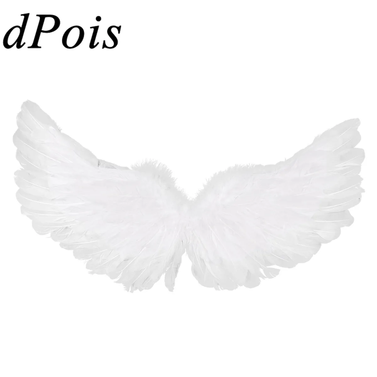 DPOIS Крылья ангела с белыми перьями для сценического танца детский маскарадный