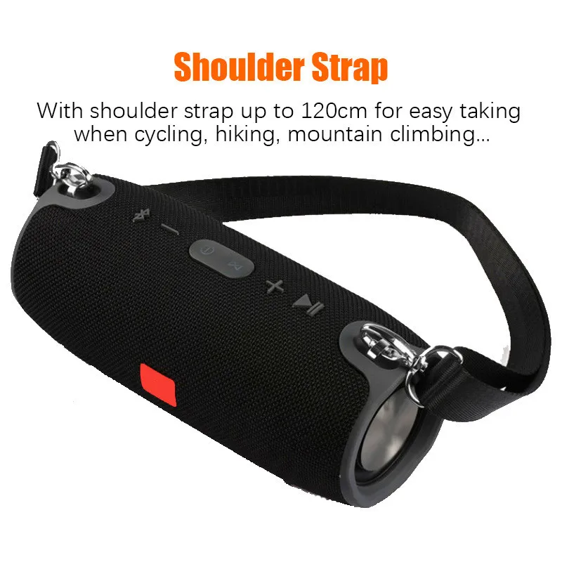 

High Power 40W Bluetooth Speaker Waterproof Portable Column For Computer PC Speakers Subwoofer Boom box Music Center Radio