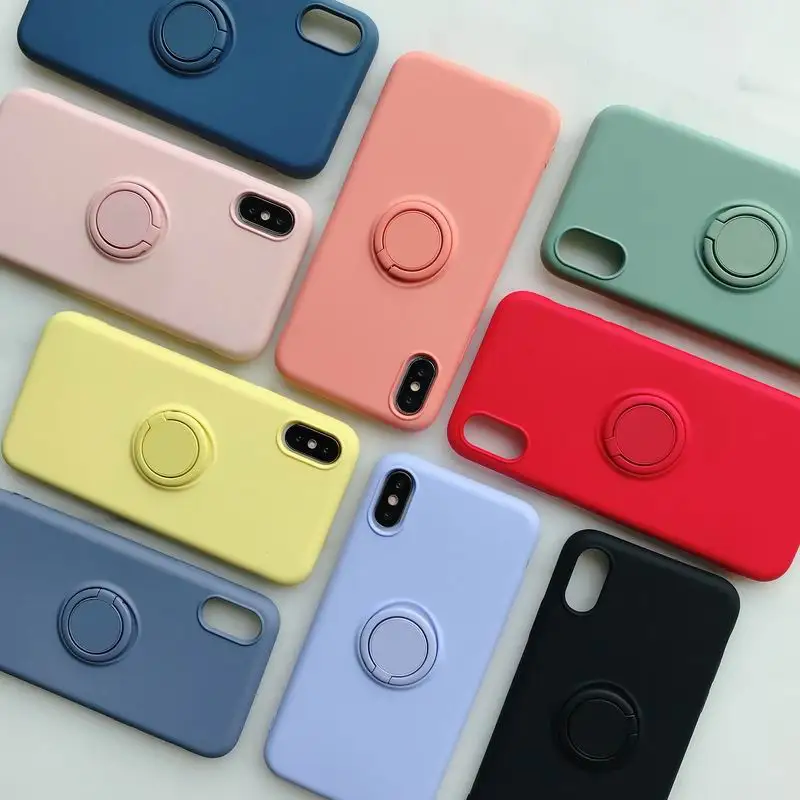 Оригинальный чехол для iphone 11 Pro Max 2019 X XS XR 6 6S 7 8 Plus мягкий силиконовый с держателем