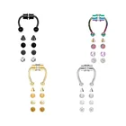 Новинка 2021, кольцо для носа, многоразовое магнитное кольцо из сплава фальшивый нос, кольцо в форме подковы, не пирсинг кольцо, ювелирные изделия для вечеривечерние, бара