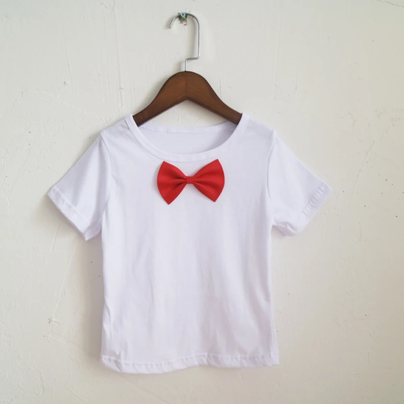 Лаванда Футболка с пышными рукавами для девочек; летние футболки с короткими рукавами; Детские рубашки с рисунком для девочек - Цвет: Лаванда