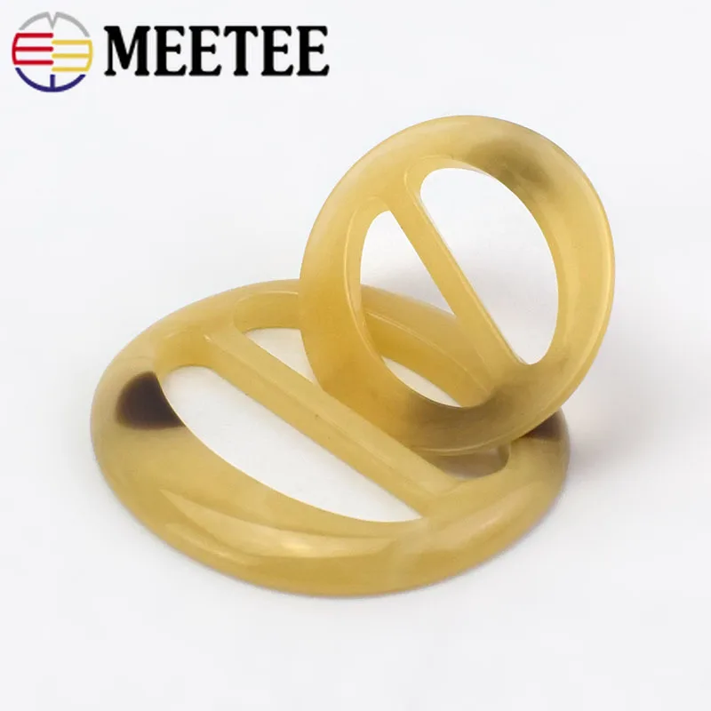 20 шт. овальное кольцо Meetee 2 см 5 Регулируемая пряжка из смолы для женской рубашки