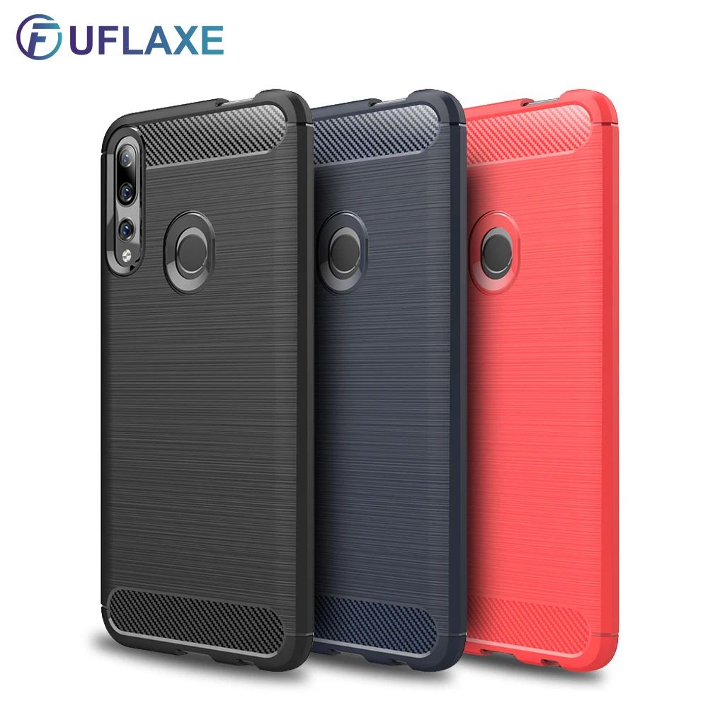 

UFlaxe Luxury Soft Silicone Case for Huawei Y7 Y9 Prime 2019 Shockproof Ultra-thin Cover Y6 Pro 2019