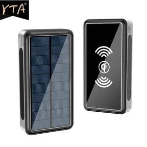 80000mah solar wireless power bank phone charger portable outdoor travel emergency charger powerbank for xiaomi samsung iphone free global shipping