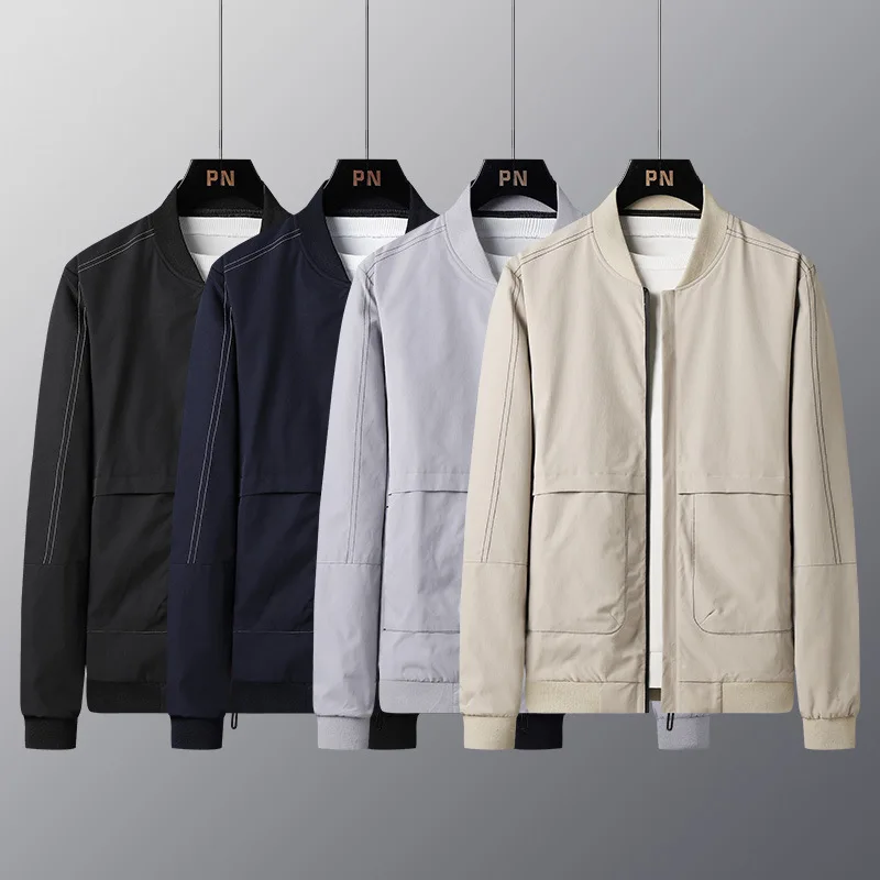 

2021 new spring and autumn jacket men's high-quality jacket fashion trend all-match large size men's slim baseball uniform