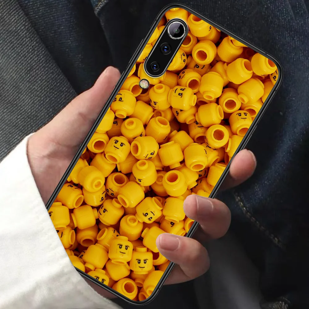 

LEGOS Phone Case For XIAOMI MI Note 8 9 T 10 Pro Lite SE A2 A3 POCO X M MAX 2 3 black Shell Luxury Coque Fashion Back Pretty