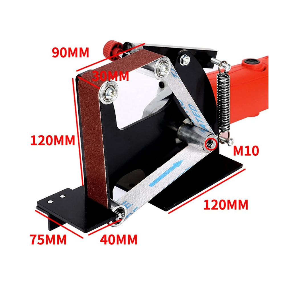 Электрическая ленточная шлифовальная машина угловая лента для металла и дерева