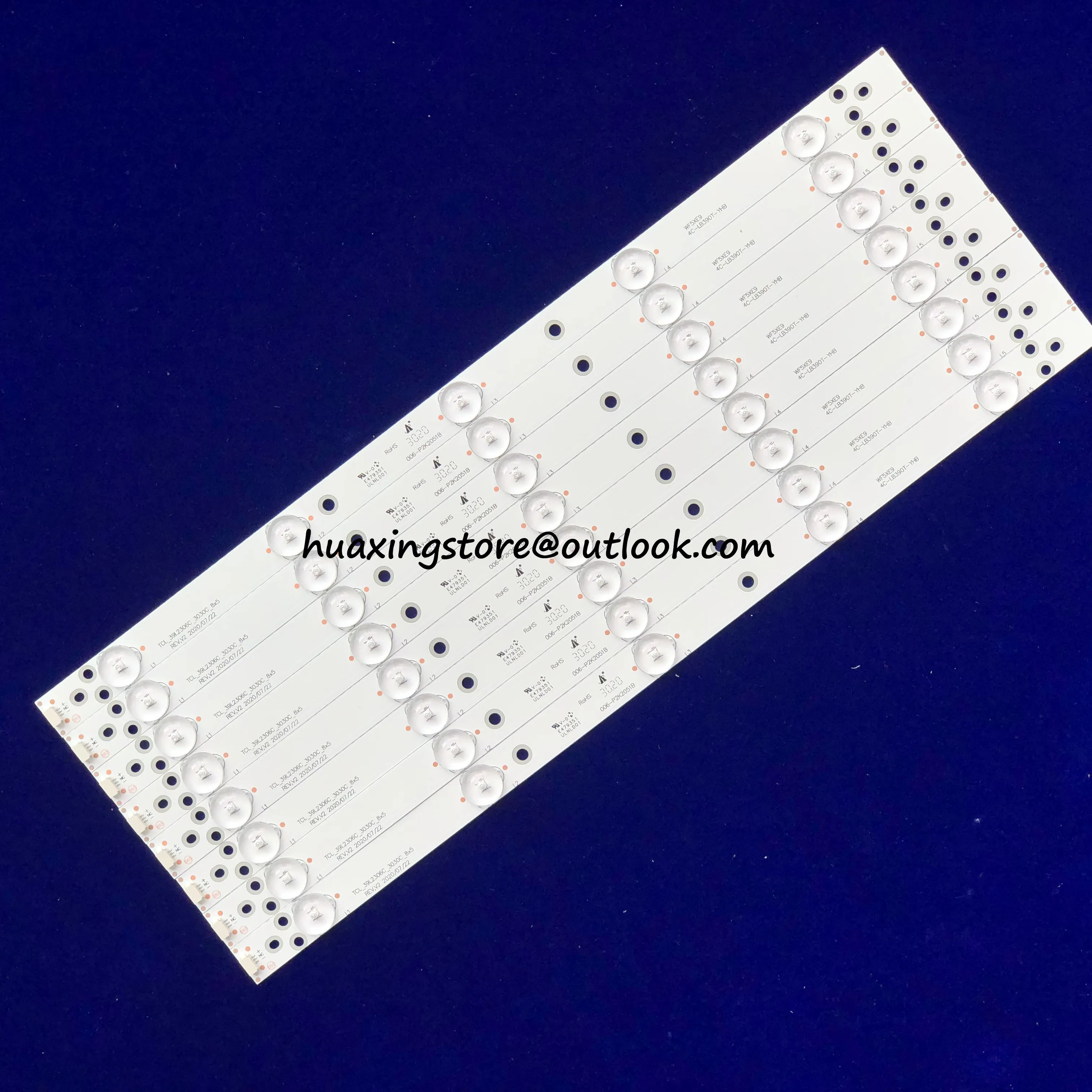 

LED Backlight strip for 39L2303C 39L2306C 39L2309C DP39D14 T39ED10DHU-01B 4C-LB390T-YHB 4C-LB39T0-YHB 39L2306C-3030C-8X5