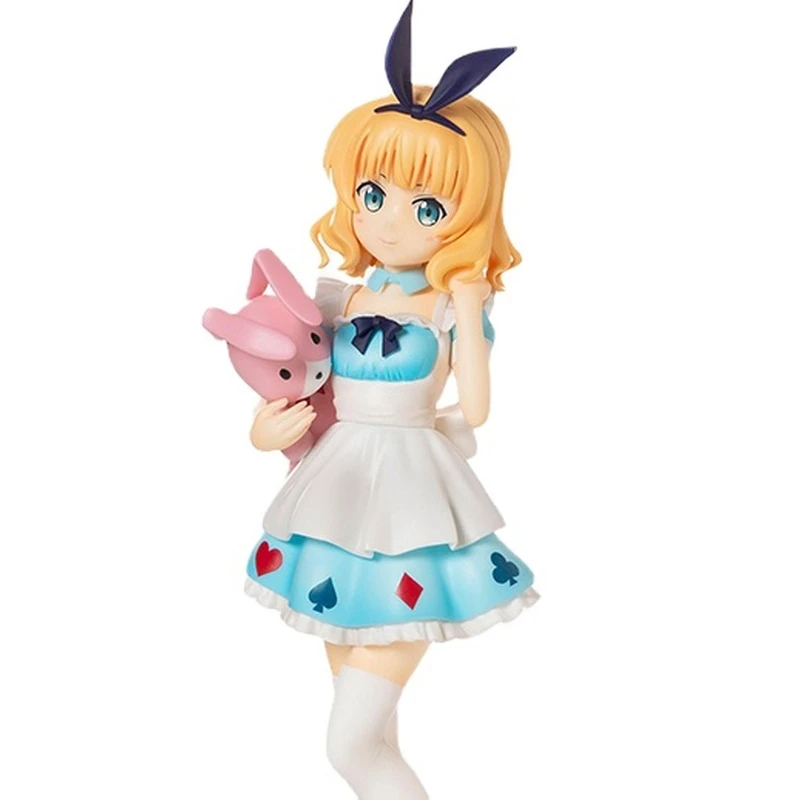 IS THE ORDER A RABBIT Anime Figure Kirima Syaro Alice Dress Up Action Toys for Boys Girls Kids Christmas Gift Ornaments |