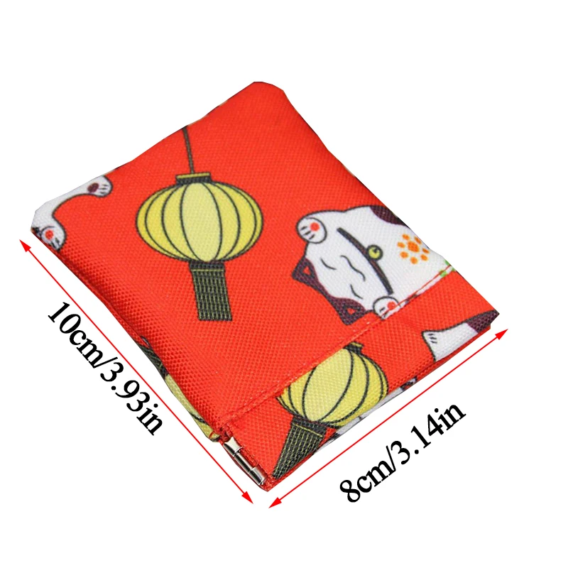 Карман для наушников кошелек монет чехол ключей девочек холст Lucky Cat Портативная