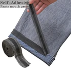 Клейкие самоклеящиеся штаны 24 см для самостоятельного приклеивания штанов, для самостоятельного приклеивания, для сглаживания краев штанов, для укорочения рта, без складок, джинсовые штаны, одежда, ткань для шитья