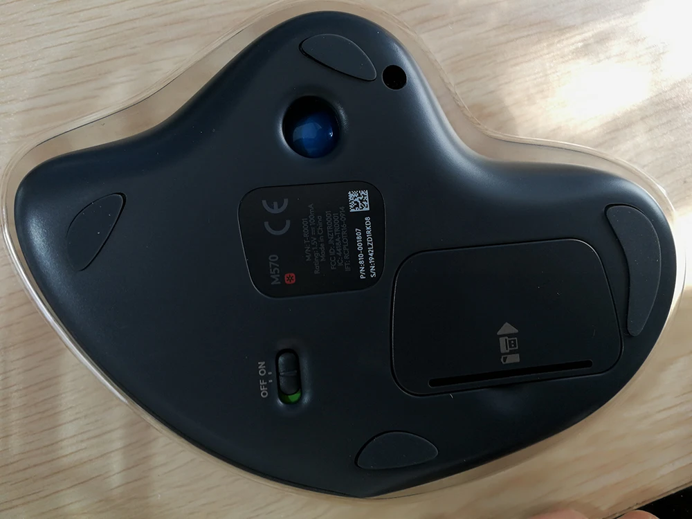 Оригинальная Беспроводная трекбол-Мышь logitech M570 2,4 Ghz эргономичная Вертикальная профессиональная рисованная лазерная мышь для Win10/8/7