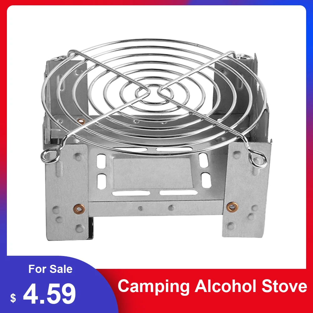 Портативная спиртовая плита для кемпинга твердая топливная Складная уличная