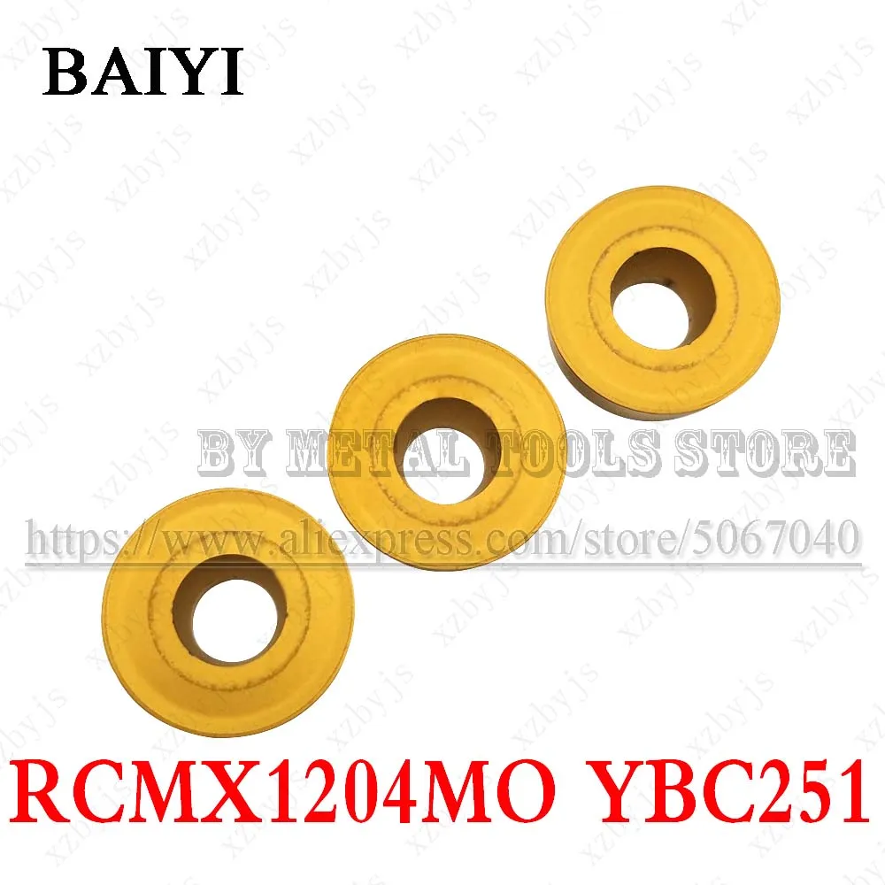 10 шт. RCMX1204MO YBC251 RCMX 1204MO твердосплавные фрезерные Вставки токарный станок резец