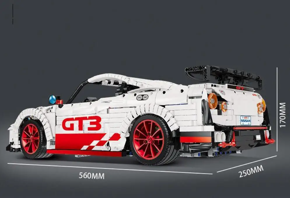 Новинка 23010 техника серии GT-R модель гоночной машины Строительные блоки Набор классические MOC-25326 игрушки для детей