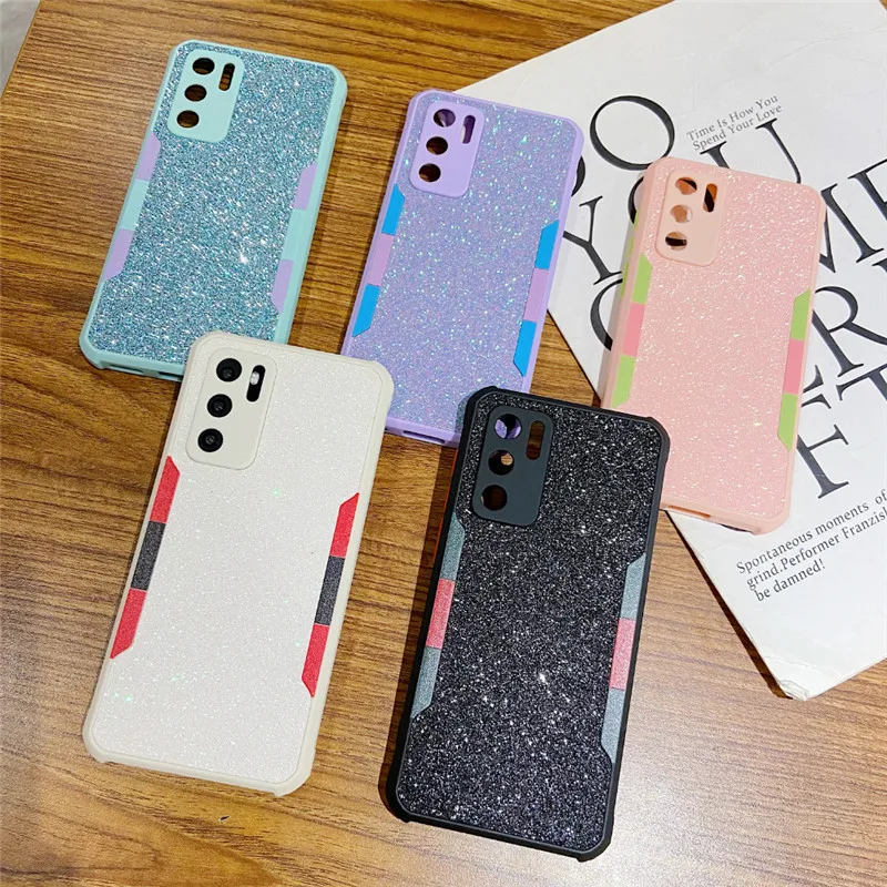 

Чехлы для Xiaomi Poco X3, Mi Note 10 Pro, 9T, чехол контрастных цветов для Redmi Note 9 Pro Max, 9S, 8Pro, 10X, блестящий защитный чехол