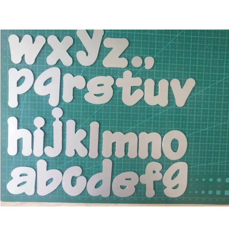 Lower Case Letters Set Die Alphabet Metal Cutting Dies Stencil Scrapbooking Embossing 2022 New Christmas Craft Stamps And Dies