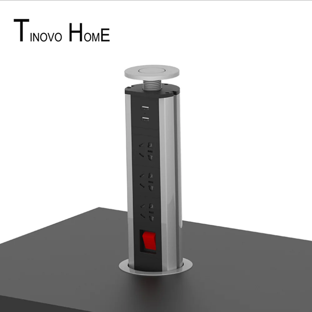 Выдвижная розетка/универсальная розетка/настольная розетка/алюминиевый