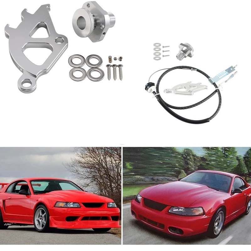 

Алюминиевая заготовка для сцепления кабеля, сетевой регулятор и комплект крючков для квадранта для 96-04 Ford Mustang,83004-125