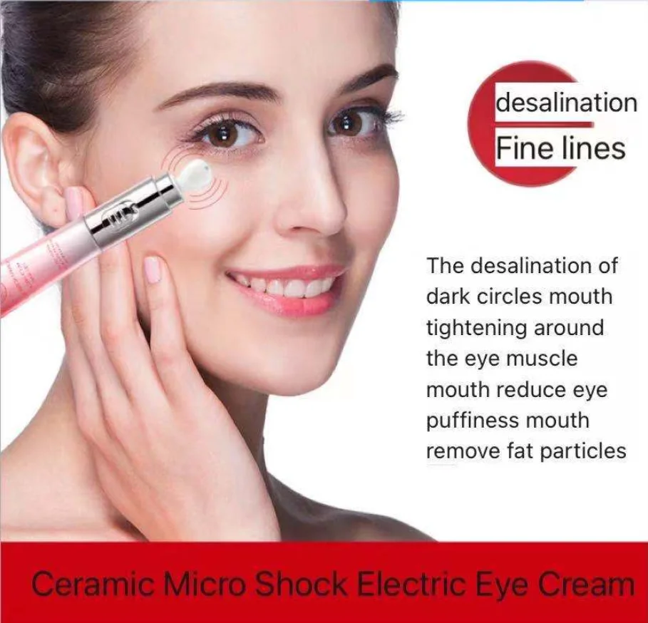 

20g Electric Massager Eye Cream Anti Wrinkles Collagen Eye Serum Roller Massager Eye Patches Anti Puffiness Dark Circles Remove