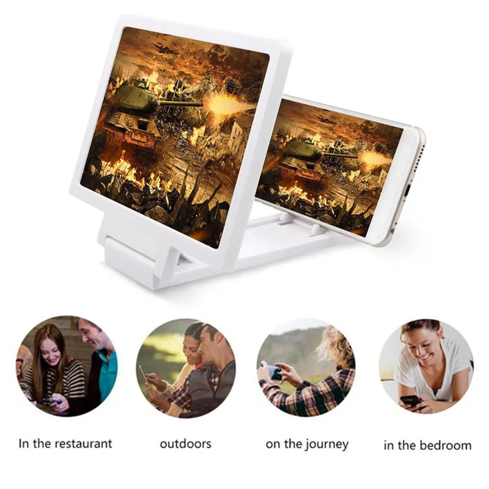 3D мобильный увеличитель для экрана телефона видео усилитель смартфон Стенд