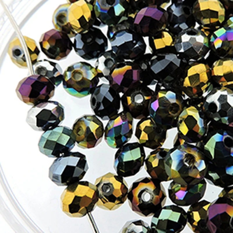 4 мм 6 Кристалл Чешский бисер Rondelle граненый ювелирные изделия кистями серьги Spacer
