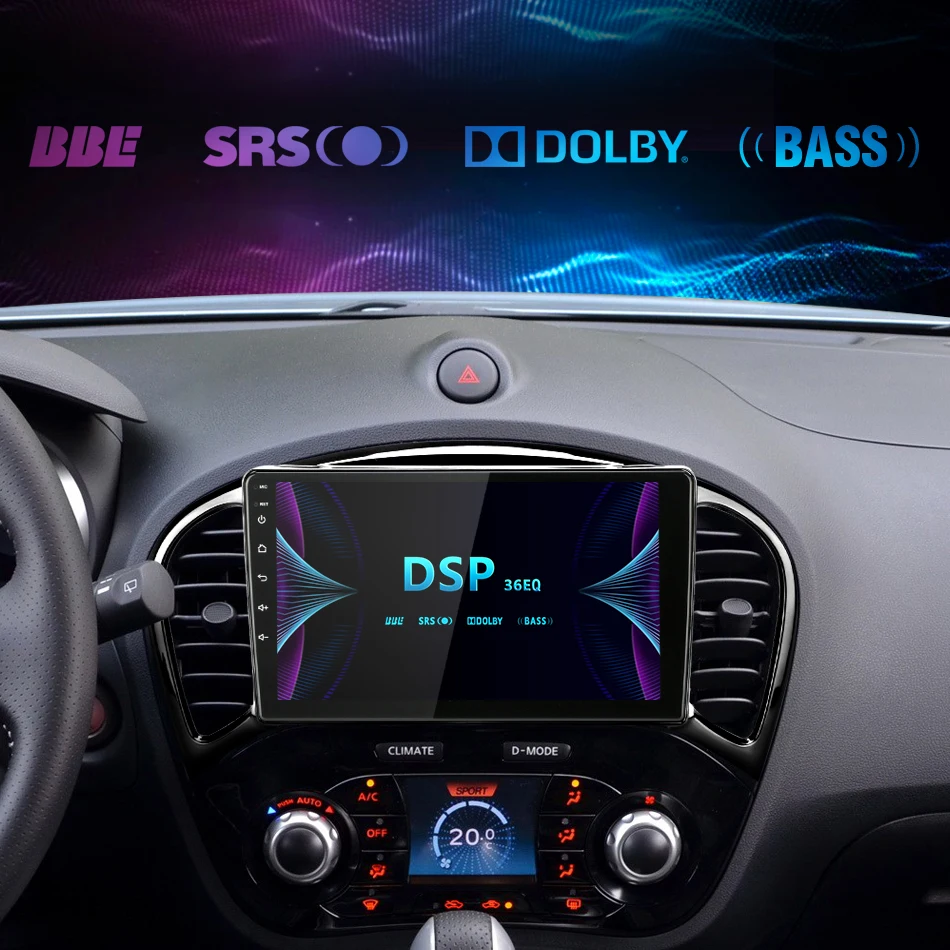 " ips Android 2 ГБ+ 32 ГБ Автомагнитола для Nissan Juke YF15 2010- RDS DSP Мультимедиа Видео плеер навигация gps 1024*600