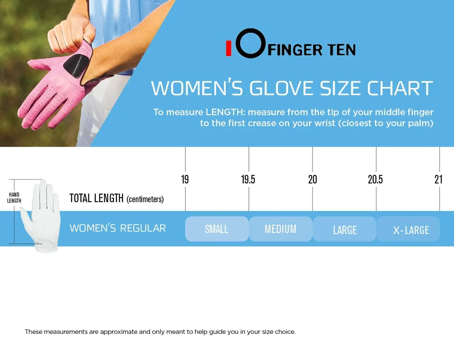 Женские Дамские перчатки для гольфа правая и левая рука Rh Lh с шариковым маркером