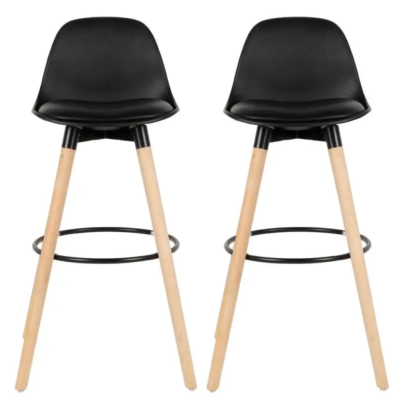

2Pcs/Set Modern Bar Chairs Bar Stools Dining Chairs Height Kitchen Counter Bar Chairs for Home Office Bar Chair Back High Stool