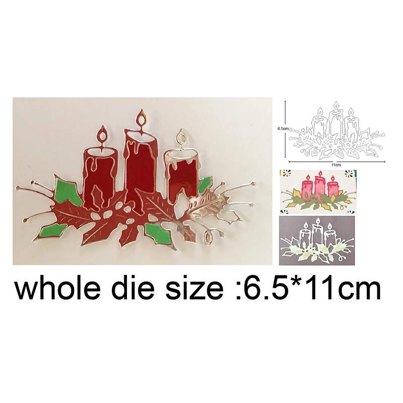 

metal cutting dies cut die mold Christmas candle decoration Scrapbooking dies cards crafts knife mould blade punch stencils dies