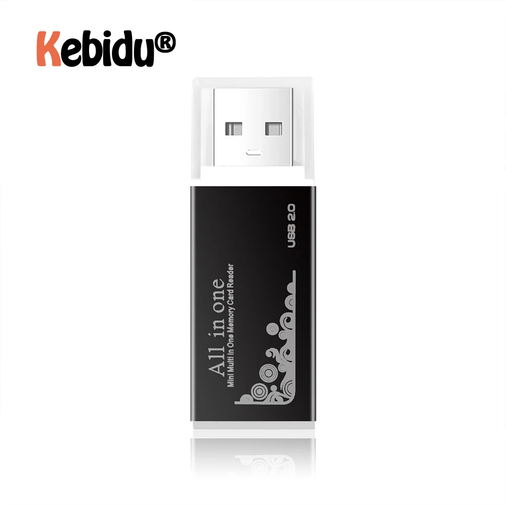 USB адаптер 2 0 все в одном портативный кардридер для Micro SD SDHC TF M2 MMC|Картридеры| |