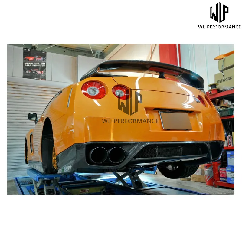 Автомобильный Стайлинг GTR R35 высококачественный углеволоконный диффузор заднего
