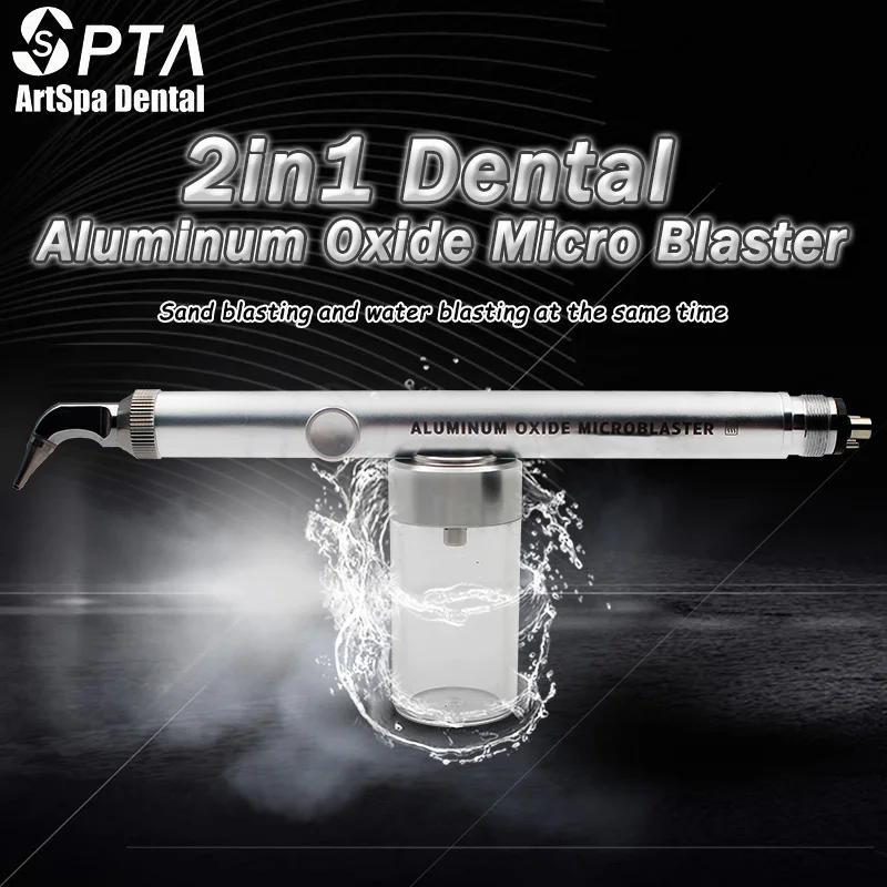 2in1 Microetcher Sandblasting With Water Spray Dental Alumina Air Abrasion Polisher/Dental Aluminum Oxide Micro blaster
