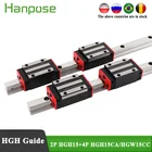 Направляющая HGH15, 2 шт., с 4 линейными блоками HGH15CA или HGW15CC, новая линейная направляющая HIWIN, HGH15, запчасти для ЧПУ