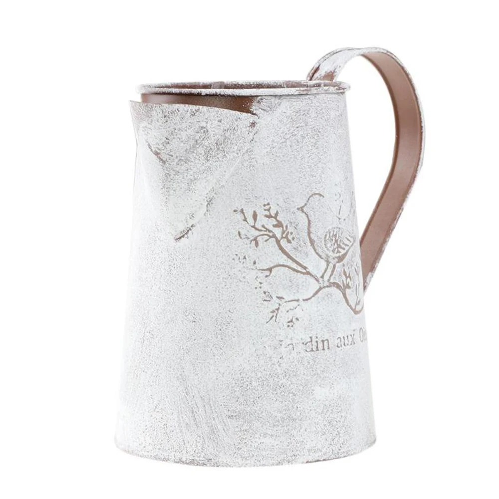 Цветочный горшок в стиле ретро гальванизированный Железный цветочный