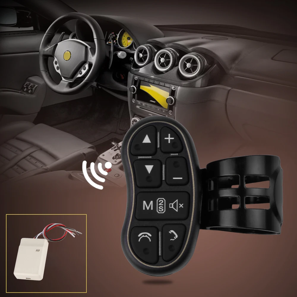Universal Steering Wheel Remote Controller Key Button for DVD Player Navigation Multimedia Music Player GPS navigation system