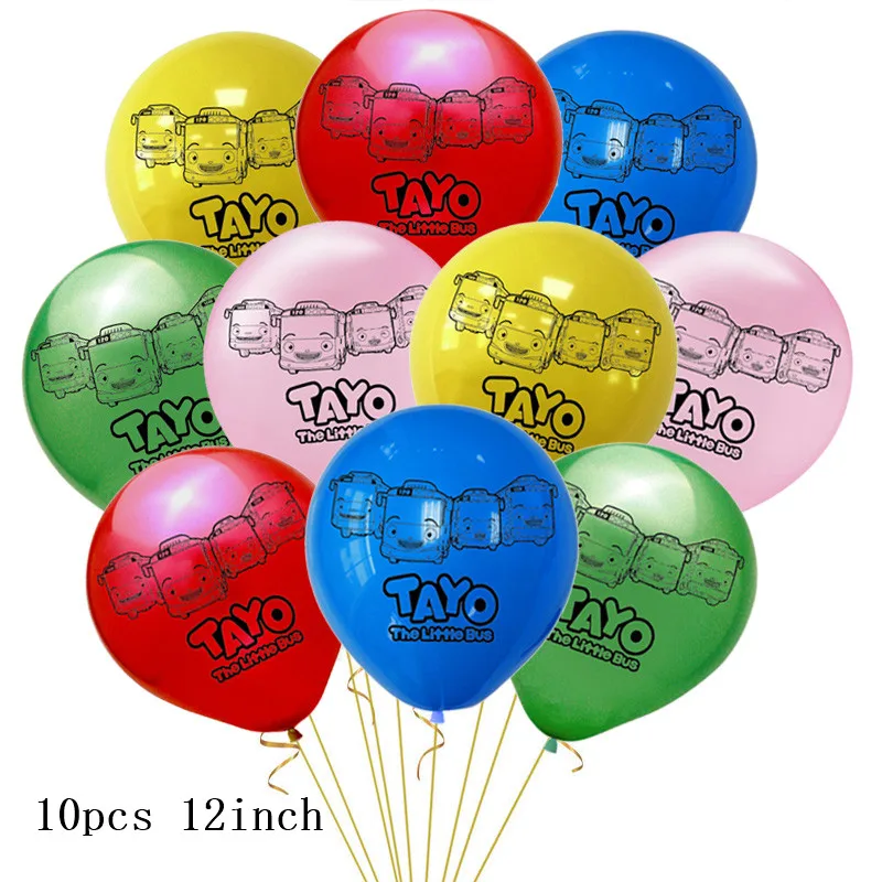 Воздушные шары Tayo из фольги в виде автобуса 1 комплект |