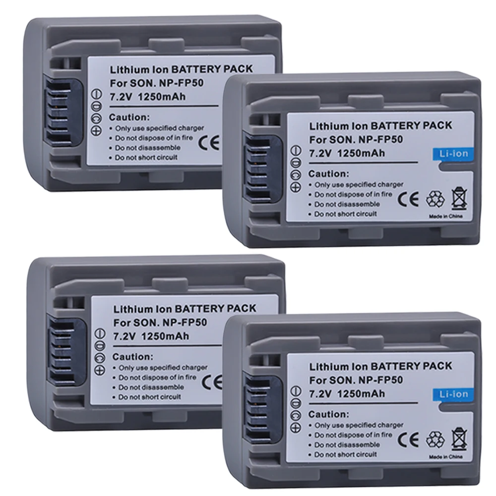 Аккумулятор Batmax 1250 мАч для планшетов с внутренним диагональю FP50 NPFP50 Sony NP-FP50 40 43E 65
