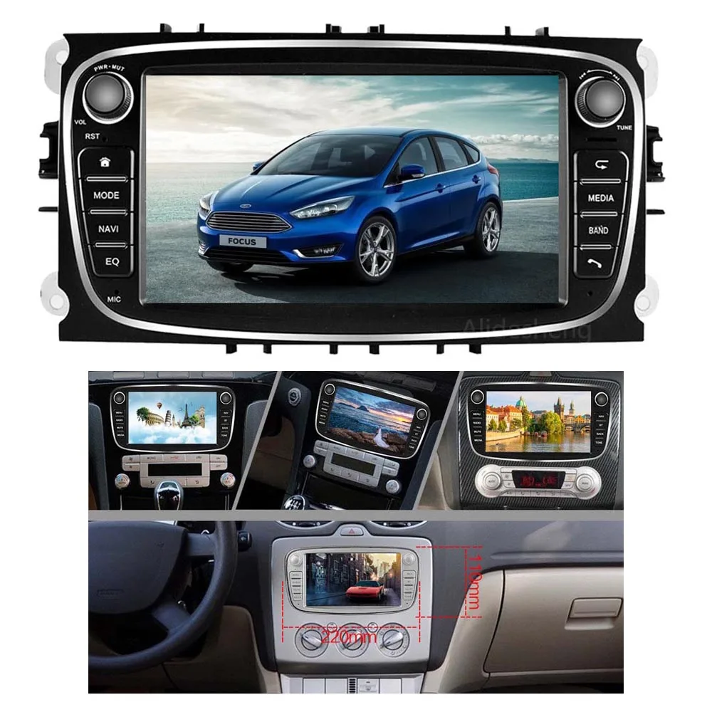 Автомобильный радиоприемник Android 9 0 2 Din GPS BT TF USB для Ford Transit из Fiesta Focus Kuga Mondeo MK2 mk3