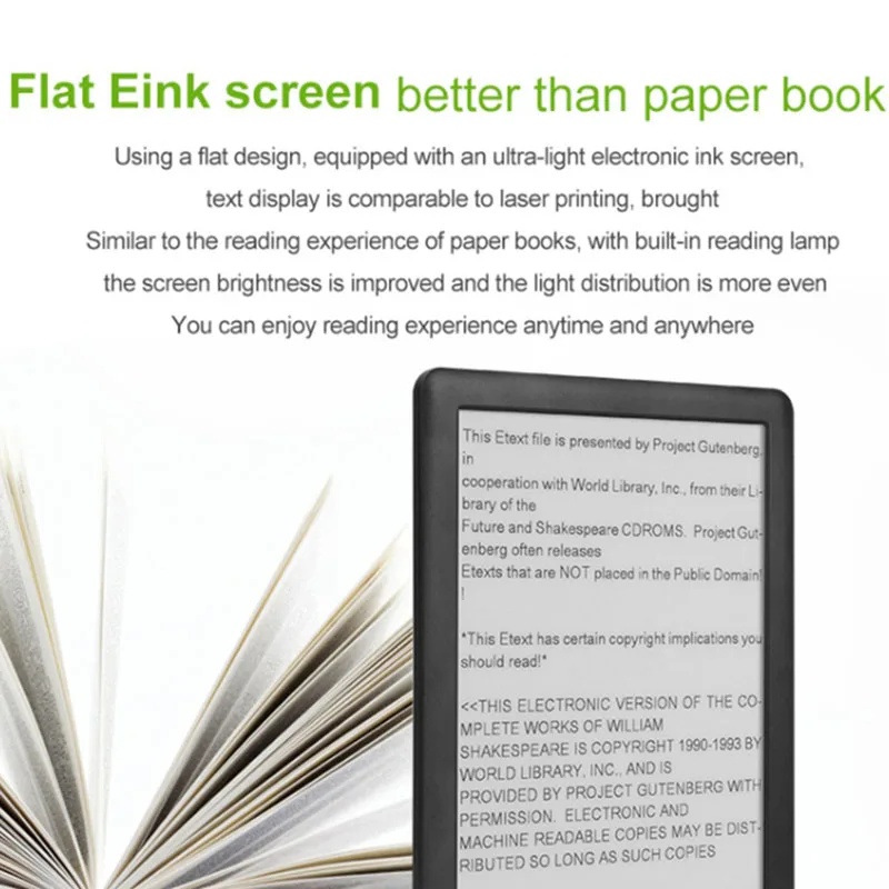 6 дюймов для чтения электронных книг мульти Функция E Ink Экран 8 Гб из устройства