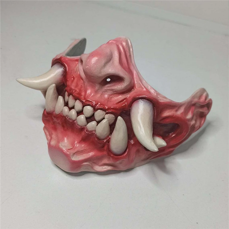 Японская Prajna Hannya Noh Кабуки демон Самурай Косплей латексная ужасная маска шлем