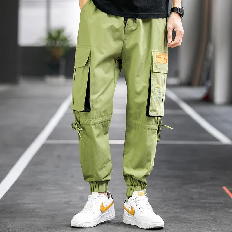 Брюки в стиле милитари мужской Камо Jogger размера плюс 4XL хлопковые брюки много