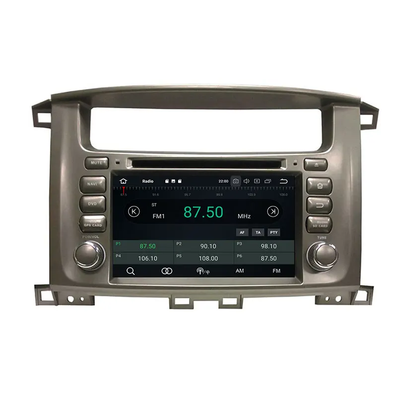 7&quot 2 Din Android 10.0 PX6 Car Radio For Toyota Lander Cruiser 100 DVD Player 6 Core 4+64G Audio Multimedia Stereo DSP | Автомобили и