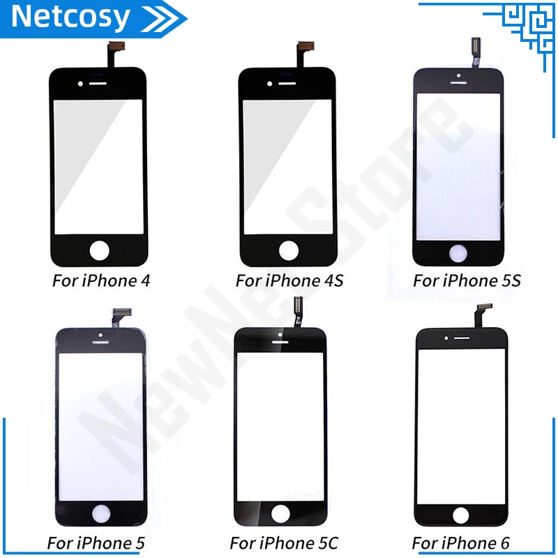Сенсорная панель для iPhone 6 5 5s 5c 4s 4 сенсорный экран дигитайзер стекло объектив