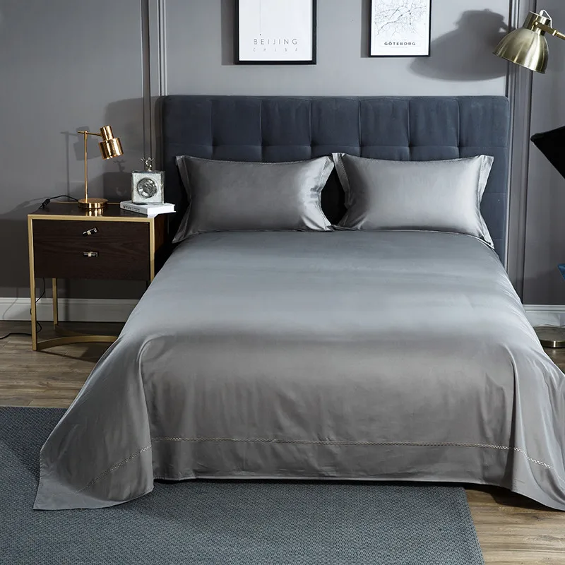 Новое роскошное постельное белье из египетского хлопка 3 шт. белое розовое серое