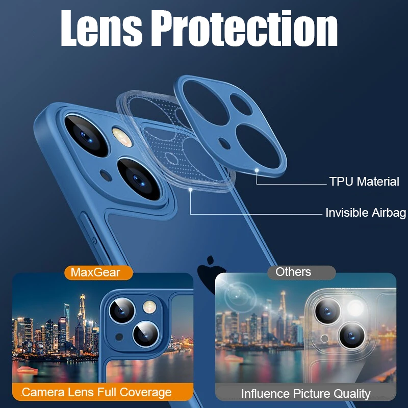 Soft Silicone Shockproof Matte Case For iPhone 13 12 11 Pro Max XR X XS Max 13 Mini 13 Pro Transparent Ultra Thin Bumper Cover