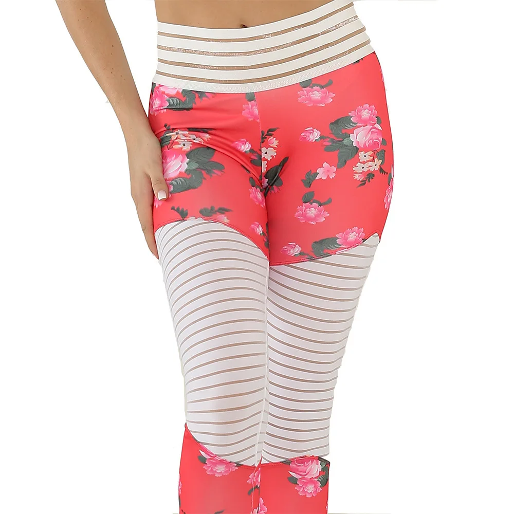 Маленькие дрожащие лосины для фитнеса с принтом пэчворк Бодибилдинг Брюки