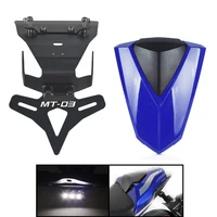 motorcycle accessories license plate bracket holder and rear seat cover cowl for yamaha mt 03 mt mt 03 mt03 2016 2017 2018 2019