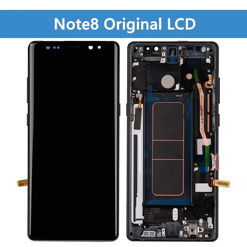 Оригинальный ЖК дисплей Samsung Galaxy Note8 с рамкой N950F N950U сенсорный экран Note 8 в сборе