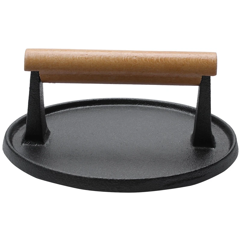 Ручная тарелка для стейка профессиональный пресс мяса чугунный гриль барбекю